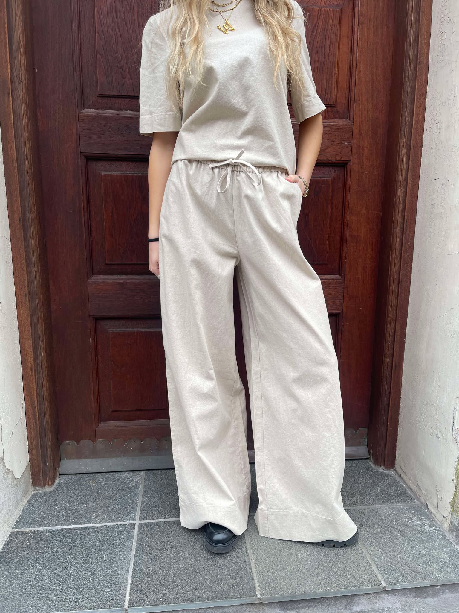 OBJVIGGO Trousers - Humus
